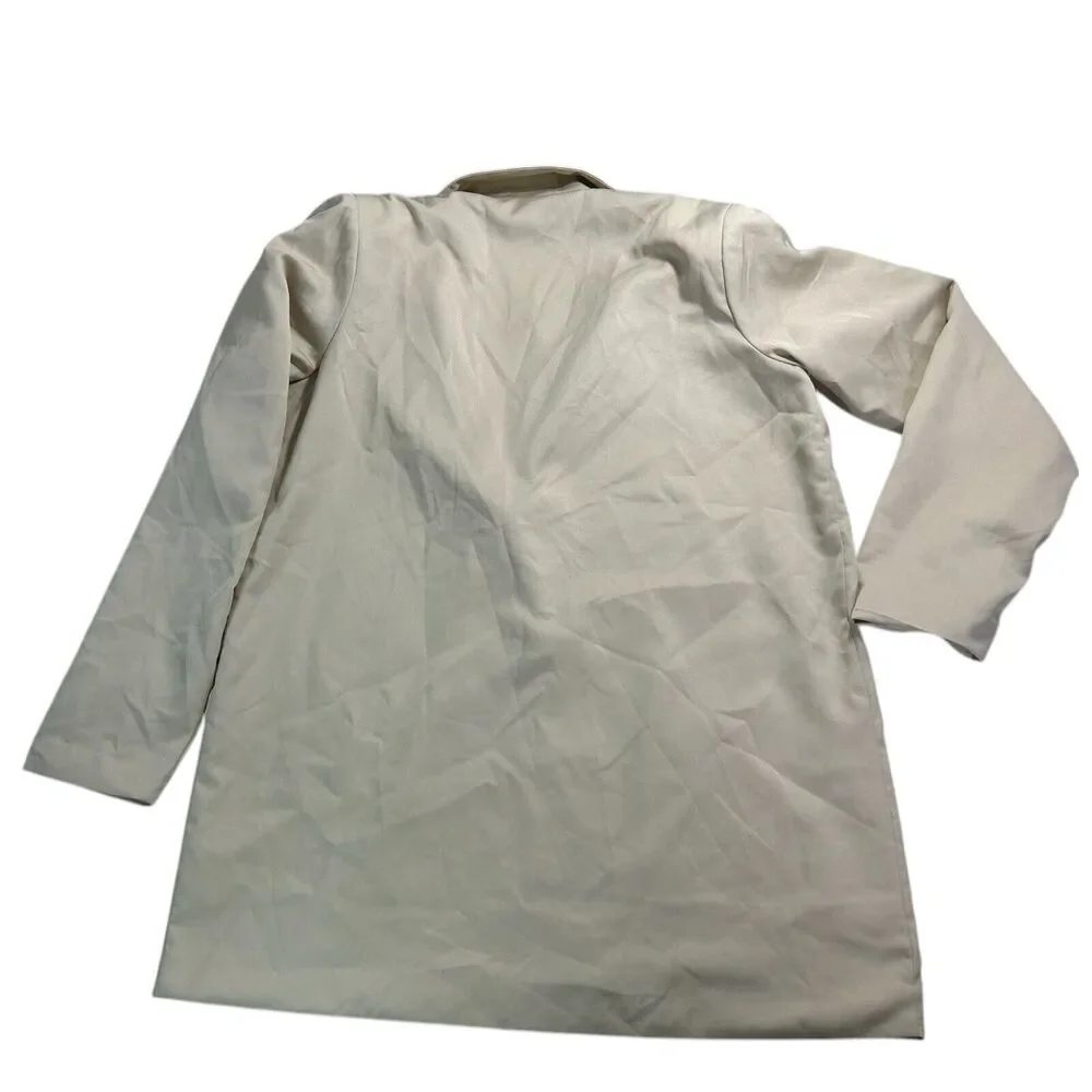 PrettyLittleThing Cream Longline Blazer Jacket UK10 US6 EU38 Single Button - Picture 5 of 10